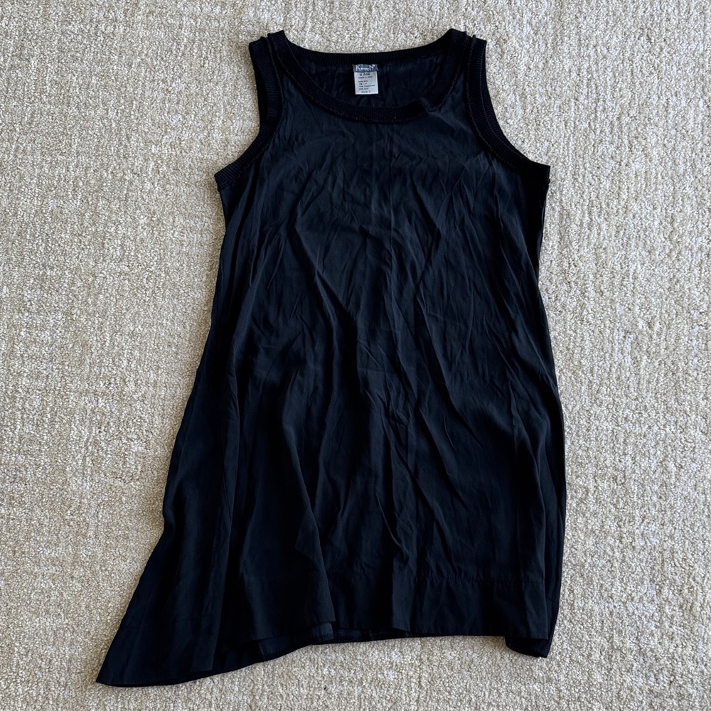 Kristensen Du Nord Black Silk Sleeveless Dress